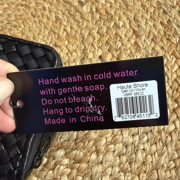 Haute Shore Noir Woven Wallet - Picture 2 of 5